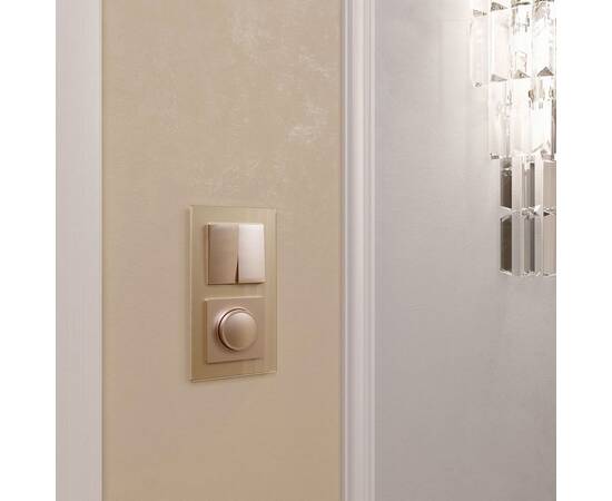 Выключатель двухклавишный Werkel шампань W1120011 4690389157134, изображение 7