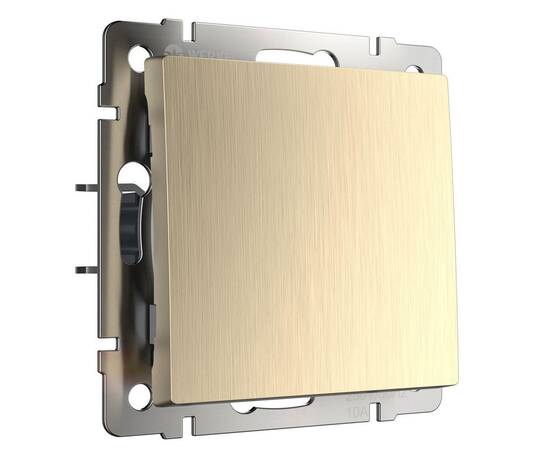 Выключатель одноклавишный проходной Werkel шампань рифленый W1112010 4690389160066