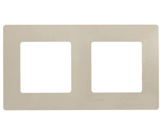 Рамка 2-постовая Legrand Etika слоновая кость 672512