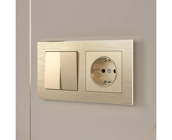 Рамка Werkel Aluminium на 2 поста шампань алюминий W0021711 4690389158148, изображение 6