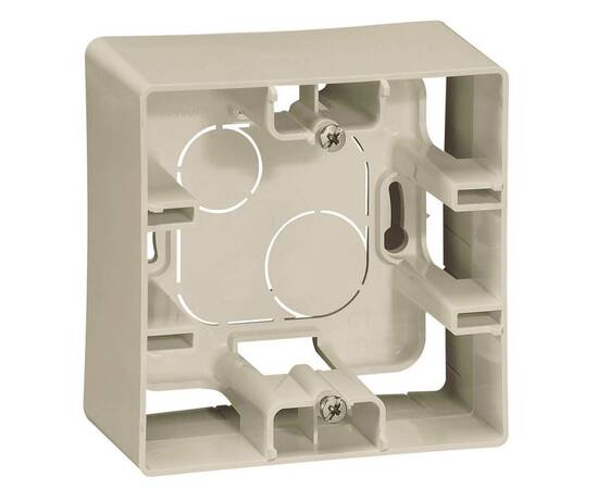 Коробка 1-я без рамки, слоновая кость, универсальная