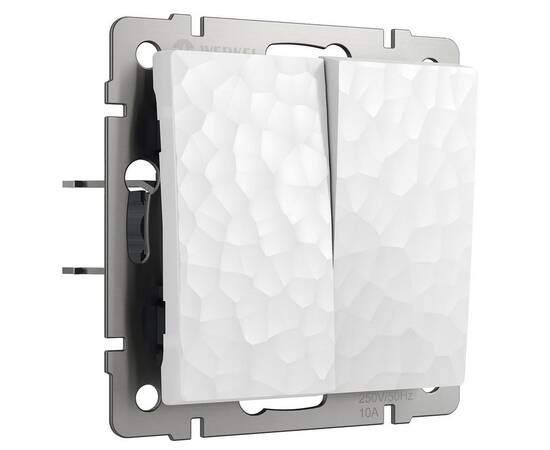 Выключатель Werkel Hammer двухклавишный белый W1220001 4690389162268