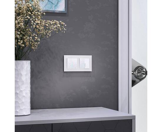 Выключатель Werkel Hammer двухклавишный проходной с подсветкой белый W1222101 4690389162626, изображение 5