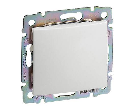 Выключатель кнопочный одноклавишный Legrand Valena белый 774411