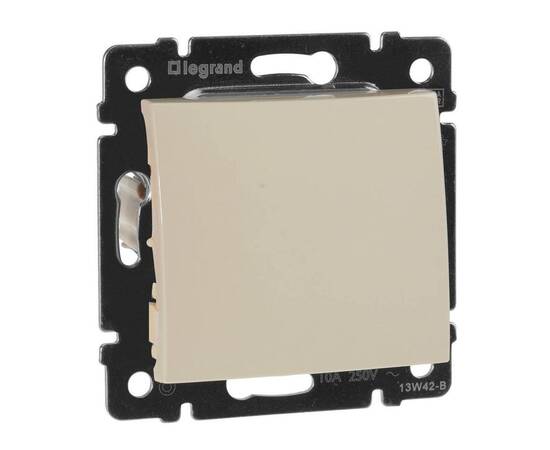 Выключатель кнопочный одноклавишный Legrand Valena слоновая кость 774311