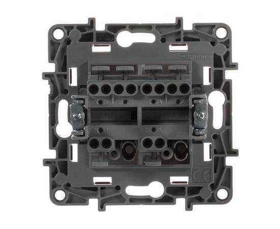 Переключатель двухклавишный Legrand Etika 10A 250V алюминий 672412, изображение 2