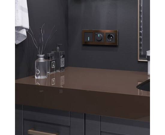 Сенсорный выключатель одноклавишный Wi-Fi Werkel с подсветкой черный W4510108 4690389171253, изображение 3