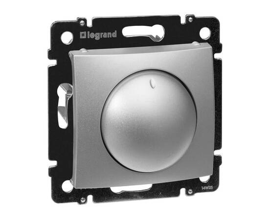 Диммер поворотный Legrand Valena 400W алюминий 770261