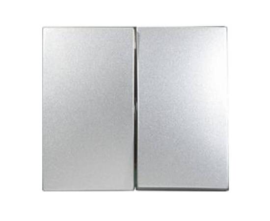 Лицевая панель Legrand Valena выключателя двухклавишного алюминий 770252