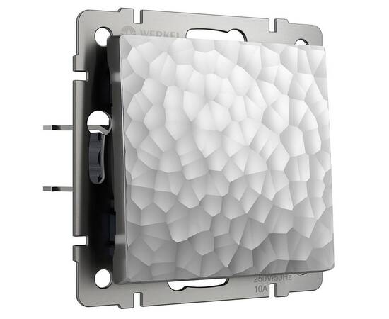 Выключатель Werkel Hammer одноклавишный серебряный W1210006 4690389161865