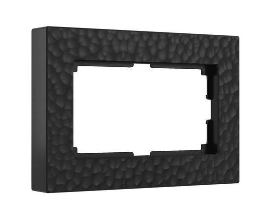 Рамка Werkel Hammer для двойной розетки черный W0082408 4690389163654