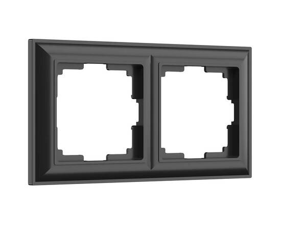 Рамка Werkel Fiore на 2 поста черный W0022208 4690389160370