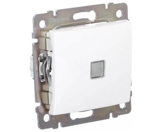 Переключатель одноклавишный Legrand Valena 10A 250V с подсветкой белый 774410