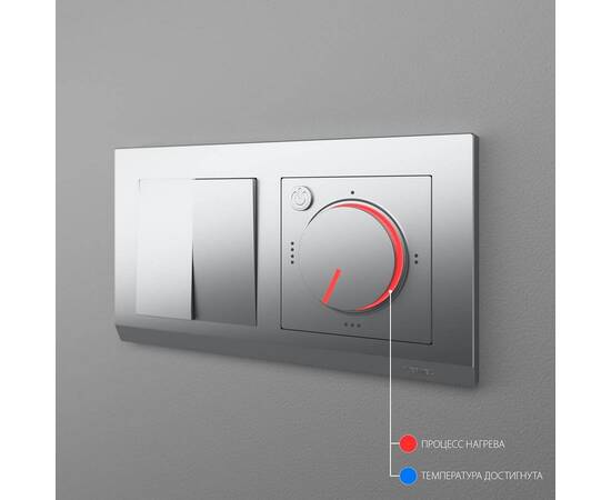 Терморегулятор Werkel электромеханический для теплого пола серебряный W1151106 4690389156021, изображение 7