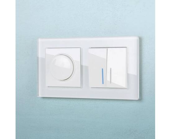 Выключатель Werkel двухклавишный проходной с подсветкой белый W1122101 4690389155222, изображение 8