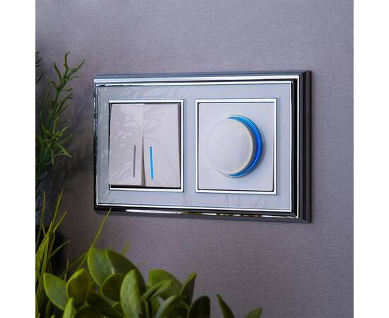 Выключатель Werkel двухклавишный проходной с подсветкой белый W1122101 4690389155222, изображение 9