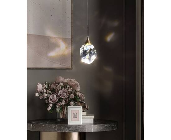 Подвесной светильник Delight Collection Crystal rock OM820083-1G (MD-020B-1 gold), изображение 4