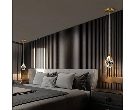 Подвесной светильник Delight Collection Crystal rock OM820083-1G (MD-020B-1 gold), изображение 6