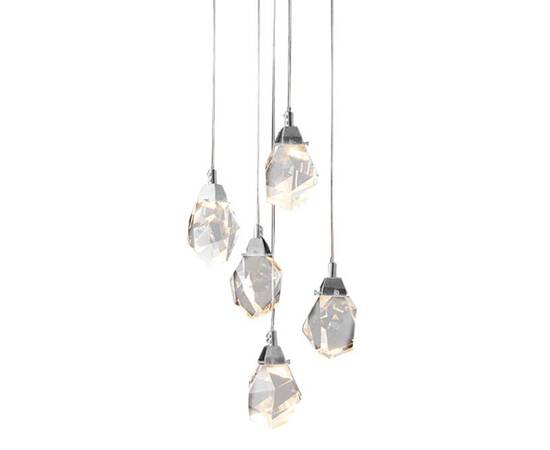 Подвесной светильник Delight Collection Crystal rock OM820083-5C (MD-020B-5 chrome)