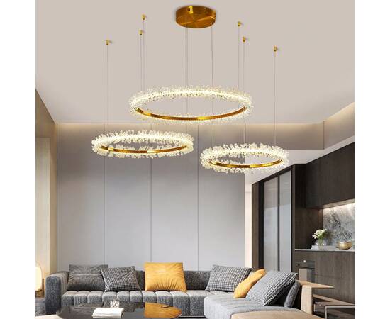 Подвесная люстра Delight Collection OMK8832-80+60+40 gold (D3339), изображение 4