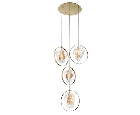 Подвесной светильник Delight Collection Cowley P60669-4 gold/clear