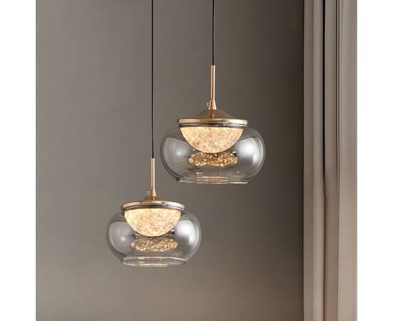 Подвесной светильник Delight Collection MT9128-1H gold/smoke, изображение 5