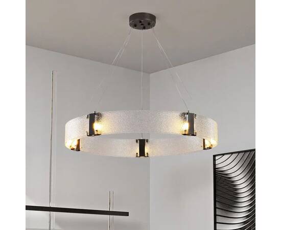 Подвесной светильник Delight Collection Parallel Ring D8028P/R/D800 black/clear, изображение 3