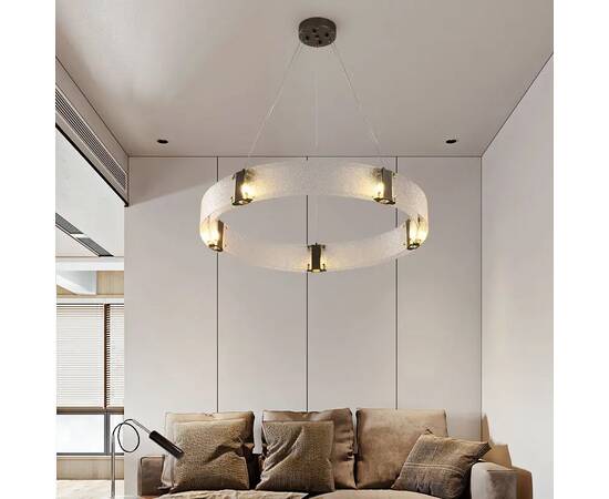 Подвесной светильник Delight Collection Parallel Ring D8028P/R/D800 black/clear, изображение 4