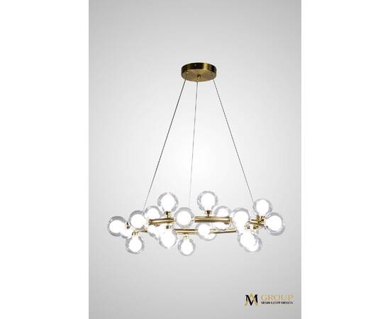 Подвесная люстра AM Group AM470 D700 POLISHED GOLD