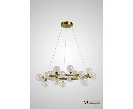 Подвесная люстра AM Group AM470 D700 POLISHED GOLD, изображение 2