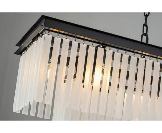 Подвесная люстра Delight Collection 1920s Odeon KR0387P-12C/P black/frost, изображение 5