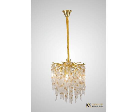 Подвесная люстра AM Group DIAMAND D400 Gold