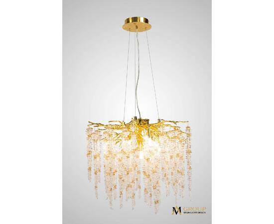Подвесная люстра AM Group DIAMAND D600 Gold