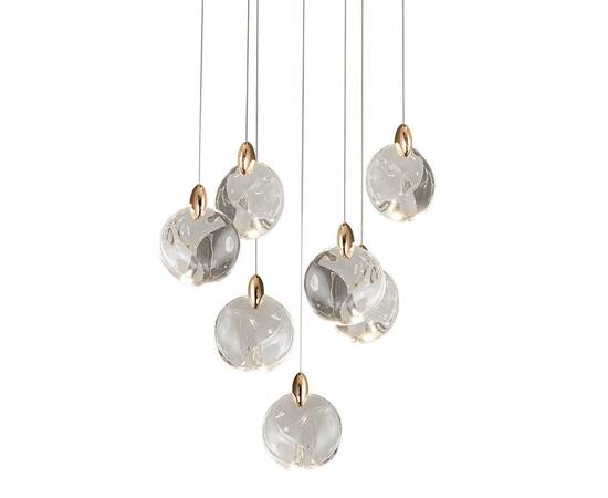 Каскадная люстра Delight Collection OD2440-7 gold/clear