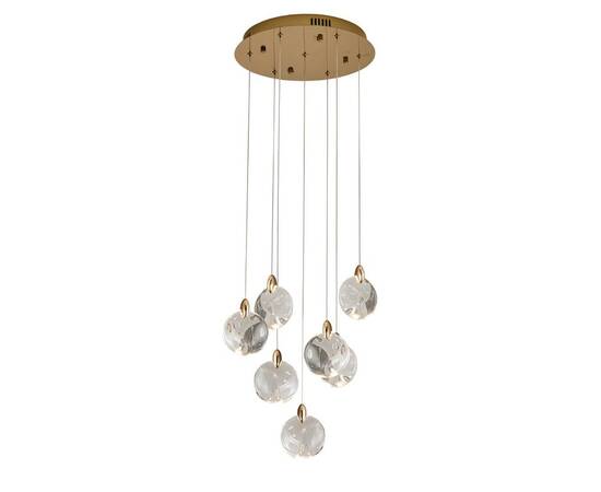 Каскадная люстра Delight Collection OD2440-7 gold/clear, изображение 2