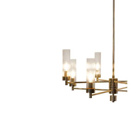 Люстра на штанге AM Group INDIGO SP8 FGD, изображение 3