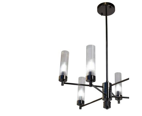 Люстра на штанге AM Group INDIGO SP6 PEARL BLACK, изображение 5