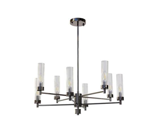 Люстра на штанге AM Group INDIGO SP8 PEARL BLACK, изображение 3