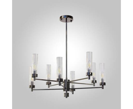 Люстра на штанге AM Group INDIGO SP8 PEARL BLACK, изображение 4