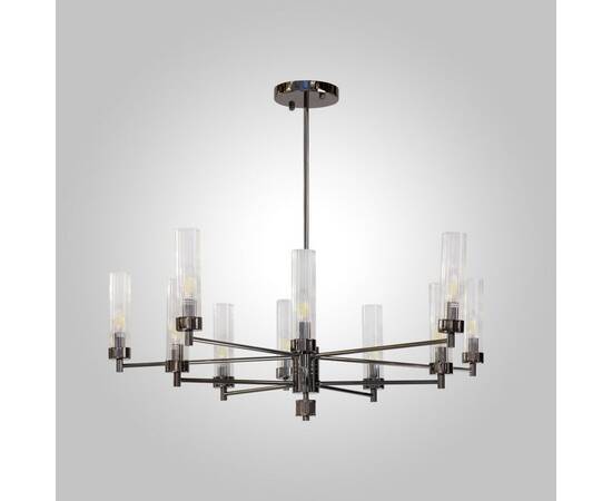 Люстра на штанге AM Group INDIGO SP10 PEARL BLACK, изображение 3