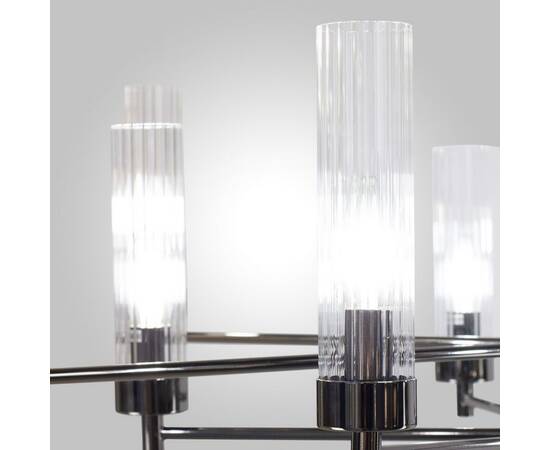 Люстра на штанге AM Group INDIGO SP10 PEARL BLACK, изображение 5