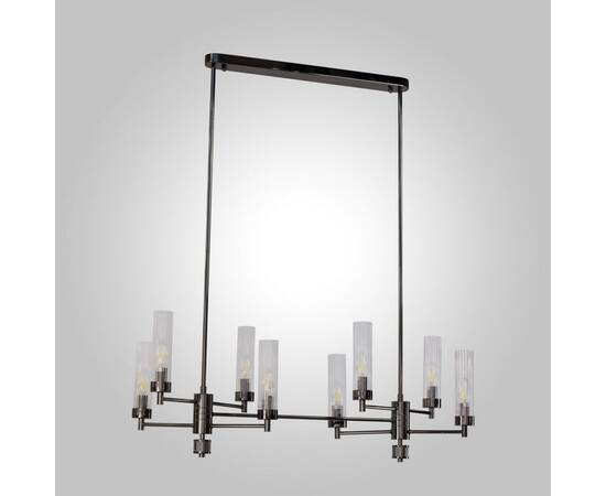 Люстра на штанге AM Group INDIGO SPL8 PEARL BLACK, изображение 4