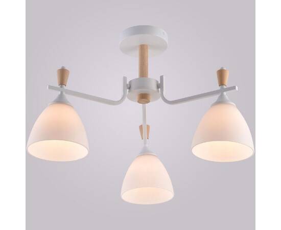 Люстра на штанге Reluce 01622-0.3-03 WH+WOOD