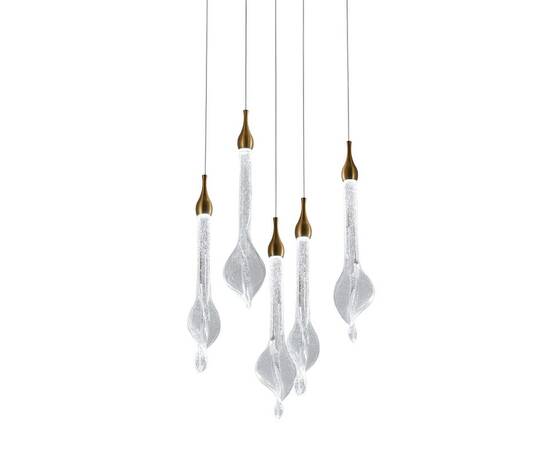 Подвесной светильник Delight Collection OD2433-5 gold/clear