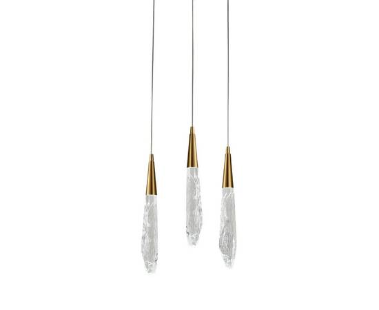 Подвесной светильник Delight Collection OD2438-3 gold/clear