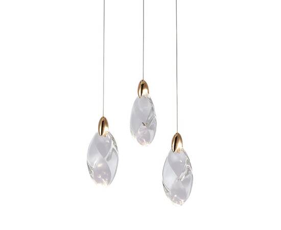 Подвесной светильник Delight Collection OD2439-3 gold/clear