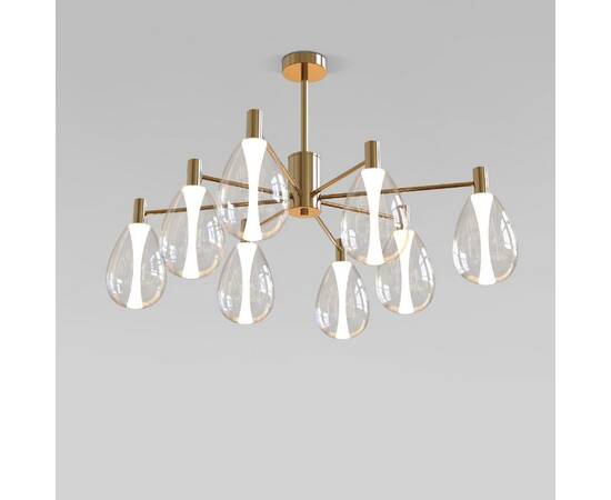 Люстра на штанге Eurosvet Magma 60175/8 латунь Smart a069323