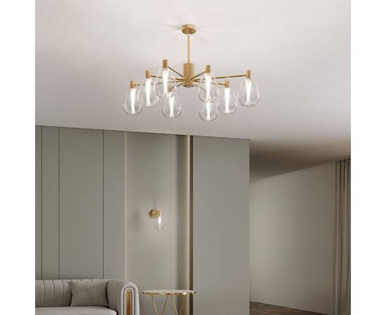 Люстра на штанге Eurosvet Magma 60175/8 латунь Smart a069323, изображение 2