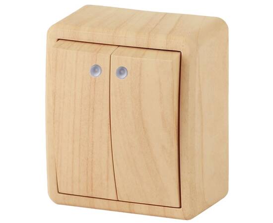 Выключатель двойной с подсветкой Эра 11-1205-11 Б0020668