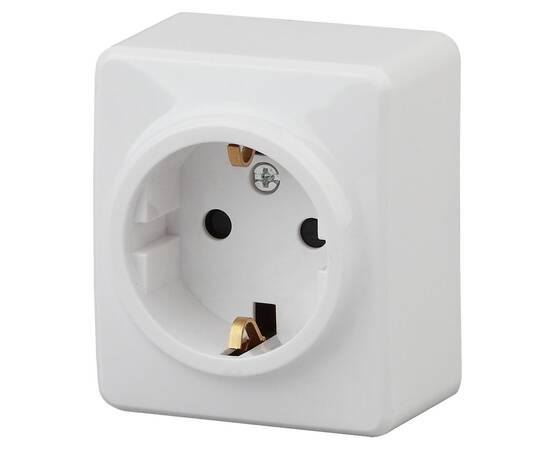 Розетка 2P+E Schuko со шторками Эра 11-2204-01 Б0020688